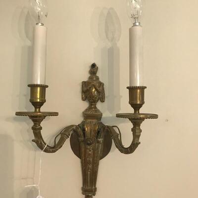 wall sconces $45
can be wired
2 available