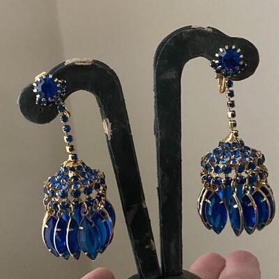 Clip on chandelier earrings