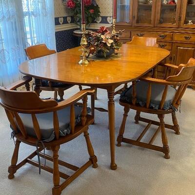 Maple table and chairs