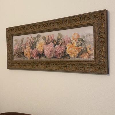 Beautifully framed yard long print