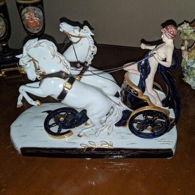Royal Dux Chariot Rider