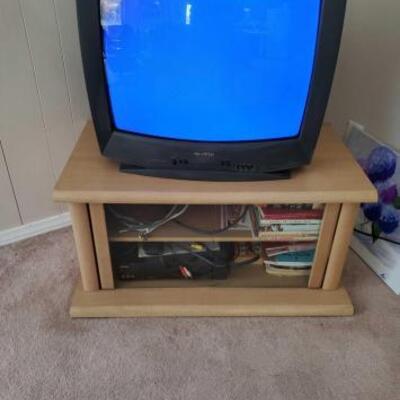2508	

Sharp TV with entertainment center and more
Sharp TV with entertainment center and more