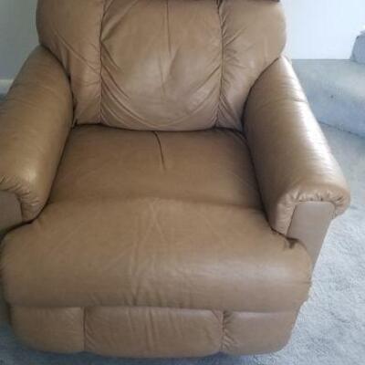 faux leather recliner