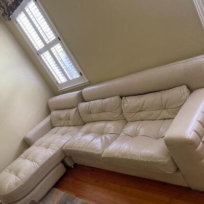 Ovion leather sectional sofa