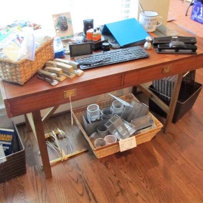 Nice desk, foyer table, or?  Need office supplies?