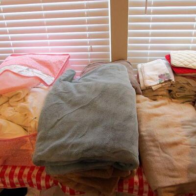 We have beautiful linens!  Including down comforters & pillows