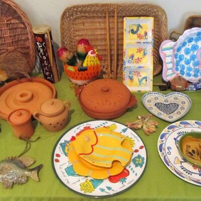 A festive table that's full of fun items! Some of the makers - Bella Casa, Johnson Bros, Williams-Sonoma Pottery, Villeroy &...