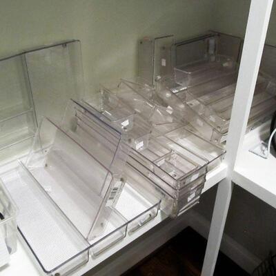 "The Container Store" bins for the pantry, craft room, or garage area.
