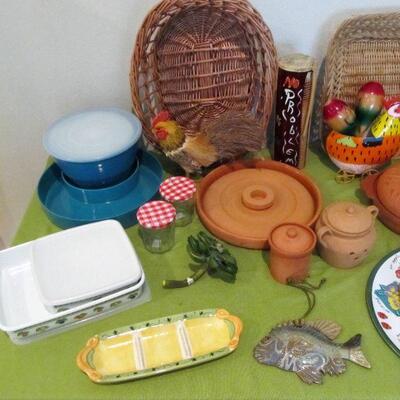 A festive table that's full of fun items! Some of the makers - Bella Casa, Johnson Bros, Williams-Sonoma Pottery, Villeroy &...