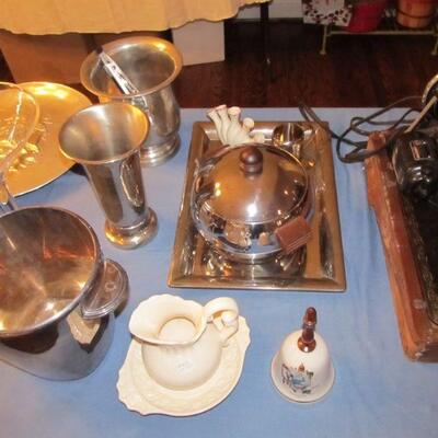 Vintage mid-century ice buckets