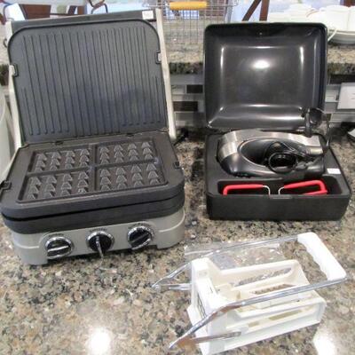 Cuisinart - Griddler, Hamilton Beach Mixer w/ case