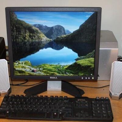 Dell desktop computer and accessories.