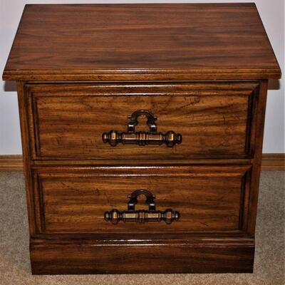 Matching end tables provide for great bedroom storage.
