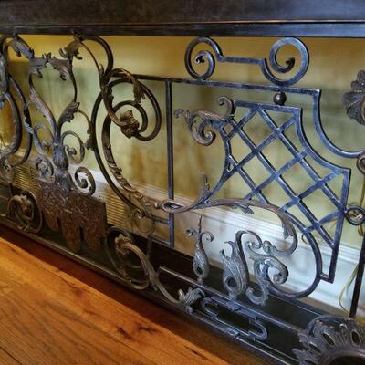 Theodore Alexander French Iron Console Table 77