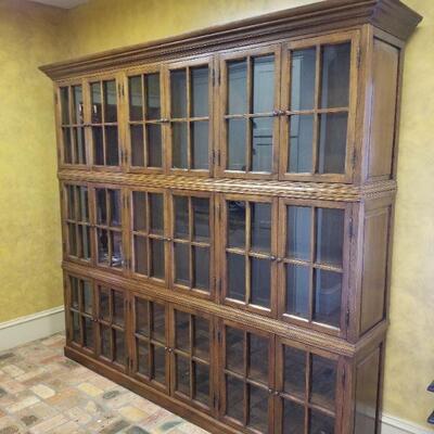 3 Piece Stackable Bookcase/ Cabinet 96