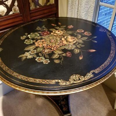Maitland Smith Large Painted Occasional Entry Table 42