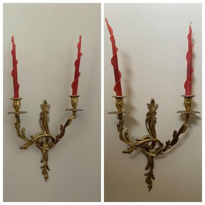 Pair of Louis XV style candle sconces