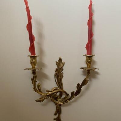 Pair of Louis XV style candle sconces
