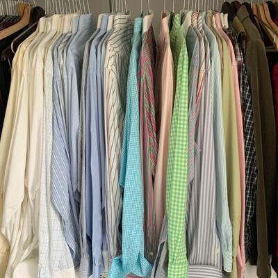 Menâ€™s shirts, sizes M-Lâ€”Ralph Lauren, Pink, Brooks Bros and others