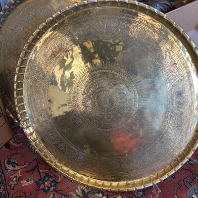 Moorish Maroc in solid brass table tops
