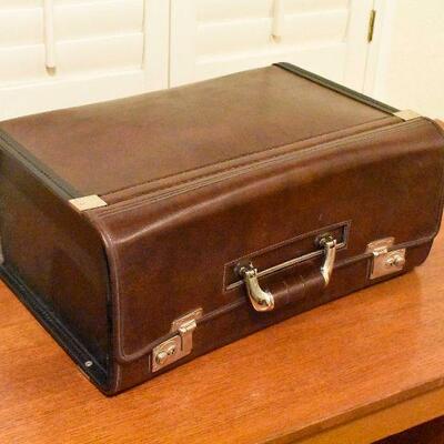 Brown Catalog Briefcase with Key