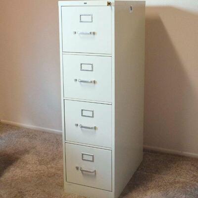 HON 4 Drawer File Cabinet with Key