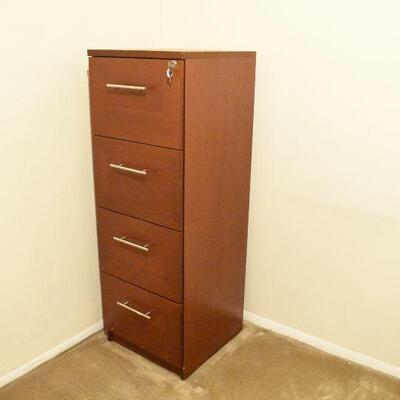 4 Drawer File Cabinet with Keys