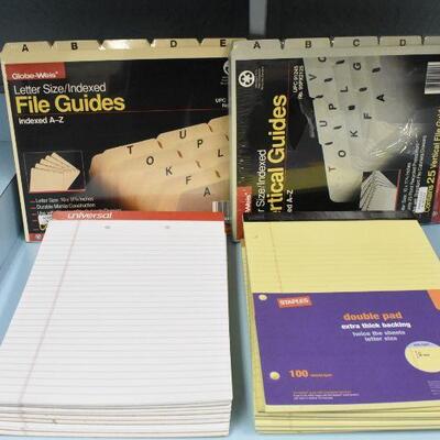 File Guides Letter Size Pads & Vertical Guides