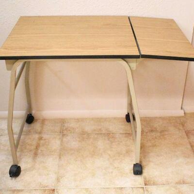 Drop Leaf Rolling Typing Table