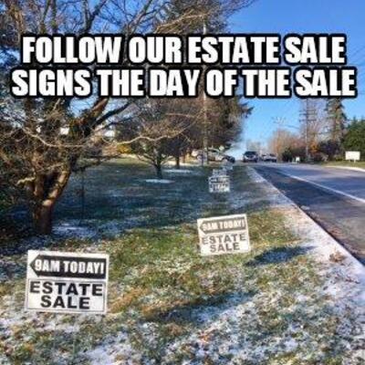 SIGNS TO THE SALE WILL BE POSTED ON FALLS ROAD NEAR FALLS ROAD GOLF COURSE