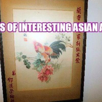 House is full of Asian Art & Decor - Many Scrolls Too!