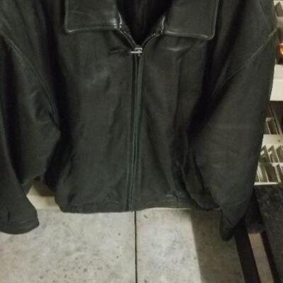 Leather jacket, very heavy, xl in size