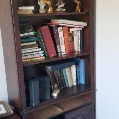 One of two book cases