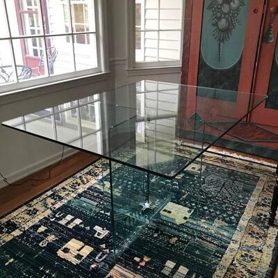 Glass dining table $139
36 X 48 X 29