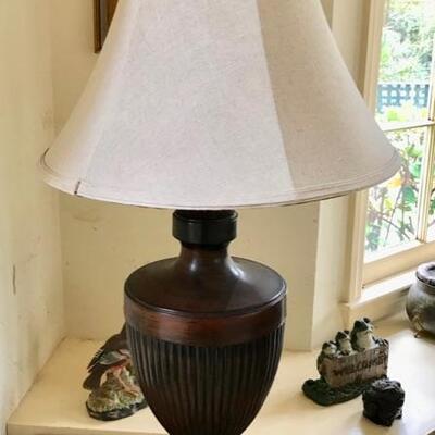 wooden lamp $68