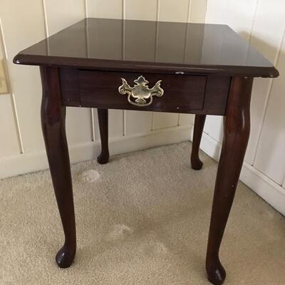one drawer side table $38
18 X 21 X 20