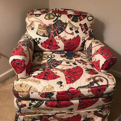 Gilliam upholstered chair with slipcover $125