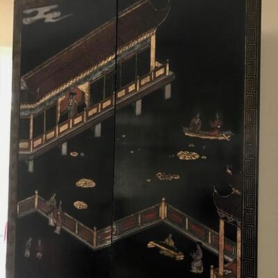 Chinese lacquered cabinet $480
34 X 20 X 84