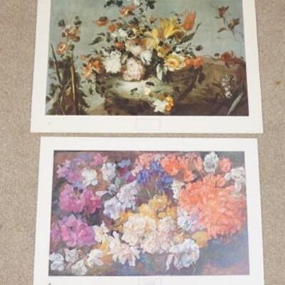 1121	LOT OF TWO FLORAL ART POSTERS BY NEW YORK GRAPHIC SOCIETY; *RHODODENDRON* BY PIETER CORNELIS MONDRIAN COPYRIGHT DATES 1980 PRINTED...