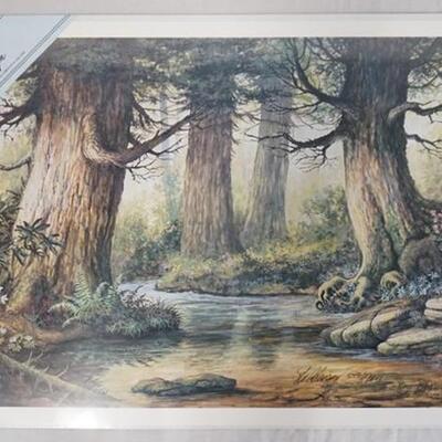 1013	SIGNED LEE ROBERSON LIMITED EDITION PRINT TITLED *WONDER OF SPRING* 2005. NO 540/1000. IMAGE IS APP. 17 1/2 IN X 25 1/2 IN 
