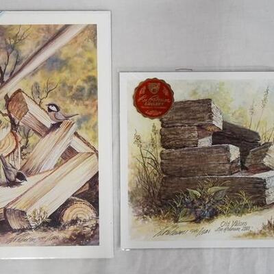 1044	LOT OF TWO SIGNED LEE ROBERSON LIMITED EDITION PRINTS; *HUNT 'N PECK* 1998 NO. 540/1000, IMIAGE IS APP. 12 1/2 X 16 1/2 & *OLD...