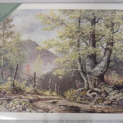 1019	SIGNED LEE ROBERSON LIMITED EDITION PRINT TITLED *WHEN SPRING COMES* 1996. NO 540/1000. IMAGE IS APP. 17 1/2 IN X 25 1/2 IN 
