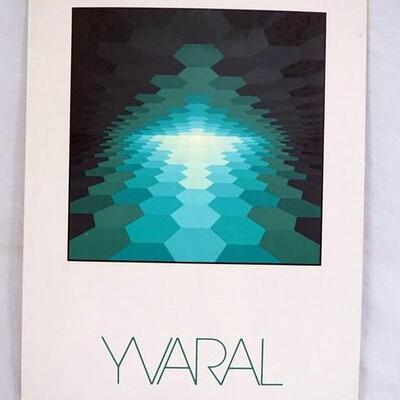 1156	YVARAL ART POSTER ON BOARD.  32 IN X 23 IN 
