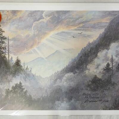 1008	SIGNED LEE ROBERSON LIMITED EDITION PRINT TITLED *ABIDING IN THE LIGHT* 2001. NO 540/1000. IMAGE IS APP. 17 1/2 IN X 25 1/2 IN 
