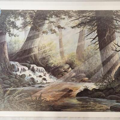 1005	SIGNED LEE ROBERSON LIMITED EDITION PRINT TITLED *GENTLE MORNING* 1989. NO. 540/1000. IMAGE IS APP. 17 1/2 IN X 25 1/2 IN 
