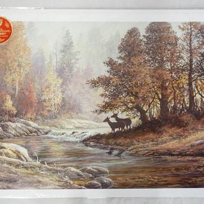 1030	SIGNED LEE ROBERSON LIMITED EDITION PRINT TITLED *STREAMSIDE* 2004 NO. 540/1000. IMAGE IS APP. 17 1/2 IN X 25 1/2 IN. IMAGE HAS SOME...