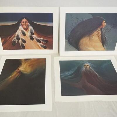 1081	LOT OF FOUR FRANK HOWELL ART POSTERS ALL ARE SPECIAL EDITION FOR WINNER'S CIRCLE GALLERY & COPYRIGHT DATED 1988. LOT INCLUDES...
