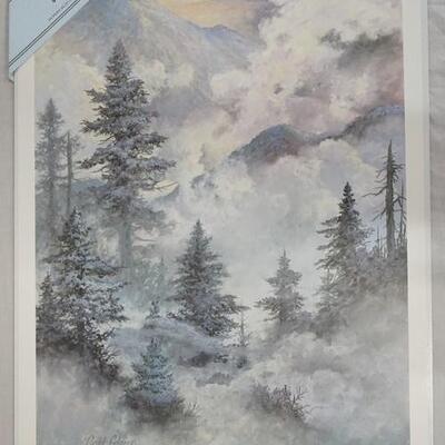 1040	SIGNED LEE ROBERSON LIMITED EDITION PRINT TITLED *NIGHT DAWN * 1988 NO. 540/1000. IMAGE IS 17 1/2 IN X 25 1/2 IN 
