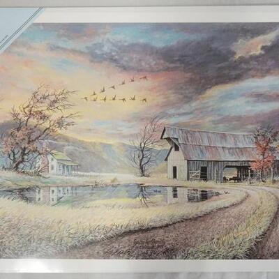 1012	SIGNED LEE ROBERSON LIMITED EDITION PRINT TITLED *NEW BEGINNING* 1994. NO 540/1000. IMAGE IS APP.  17 1/2 IN X 25 1/2 IN 
