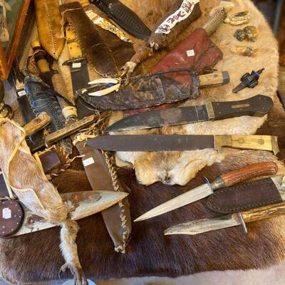 prices on knifes are not sale price, that is what he originally paid for them. 